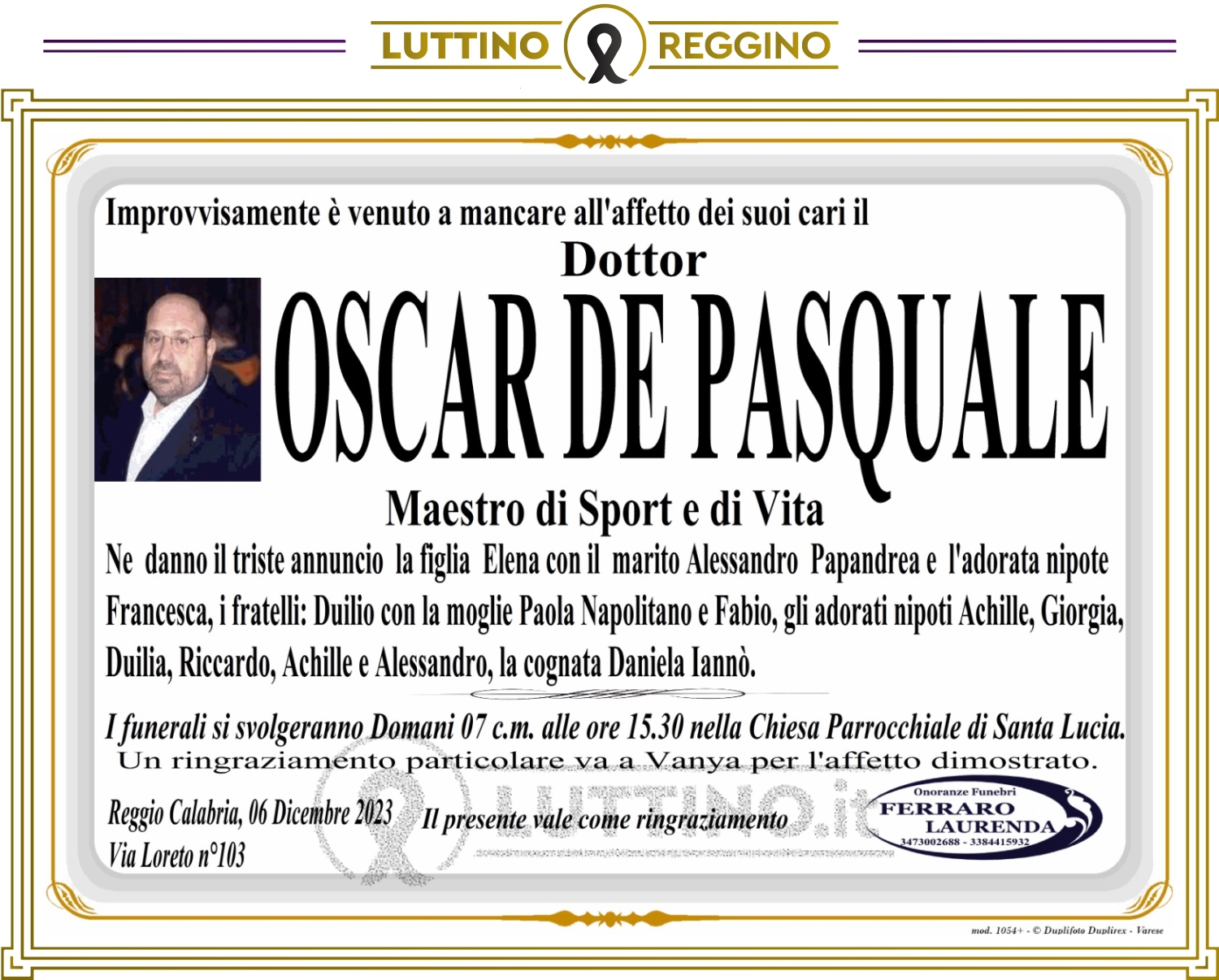 Oscar De Pasquale